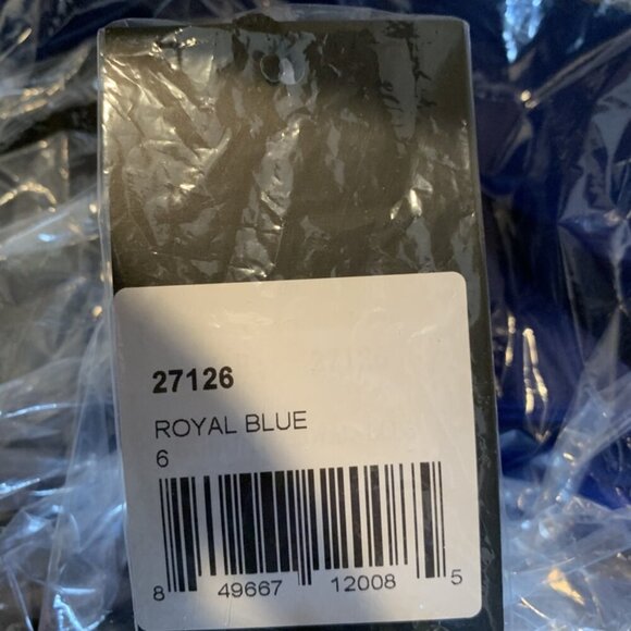 NWT La Femme 27126 Jersey Evening Gown Royal Blue Size 6 - Picture 5 of 6